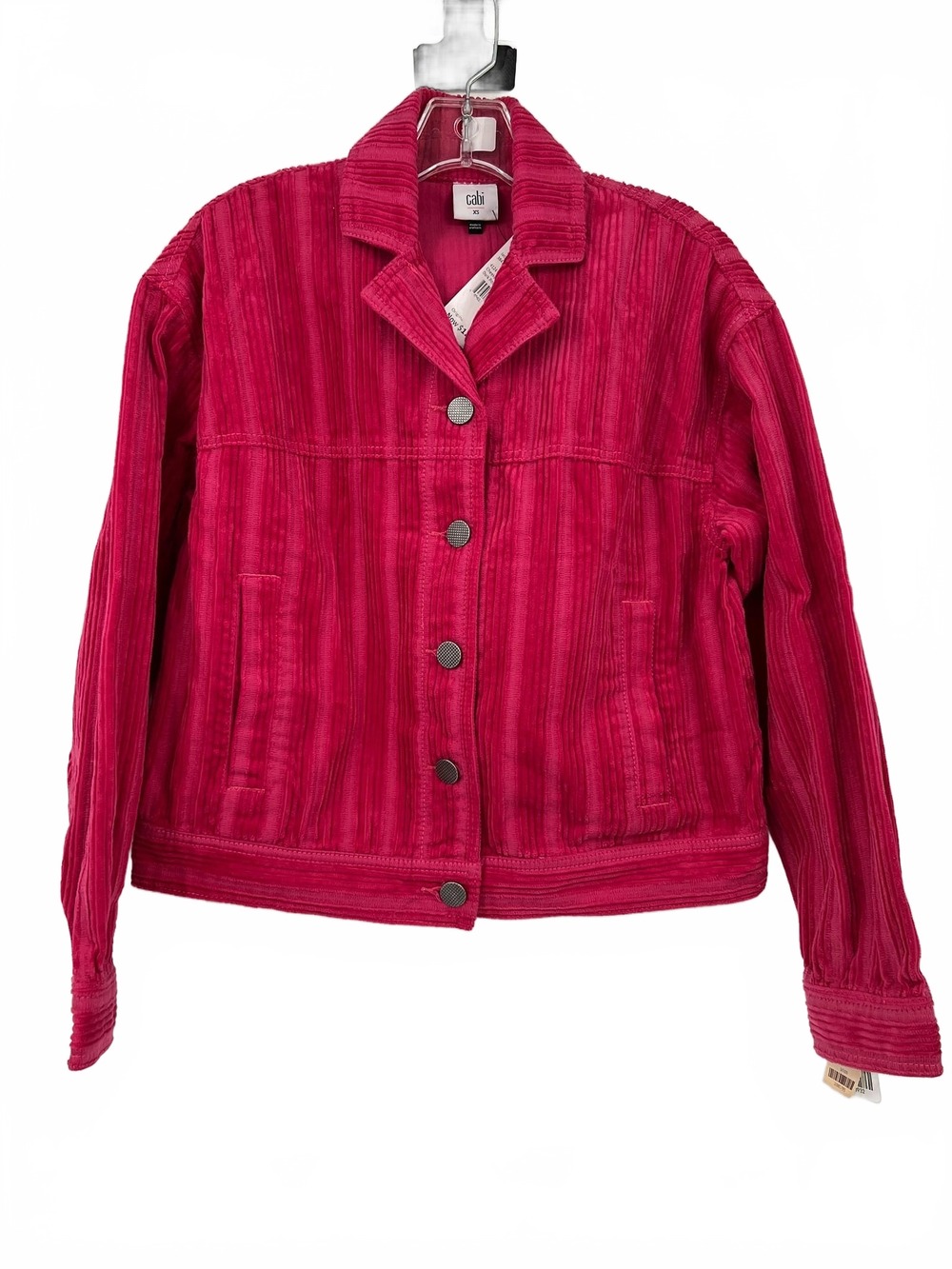 Cabi Pink Corduroy Jacket | Regular XS, Cotton Corduroy, Pockets
